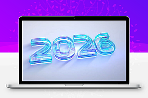 AE未来科技三维玻璃感Logo动画模板 Digital White Clean 3D Logo Gloss