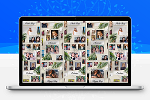 AE竖屏照片墙回忆相册展示片头模板 Photo Story Instagram