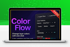 中文汉化-AE一键配色标签管理脚本 ColorFlow V1.0 + 使用教程