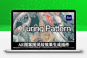AE插件|创意抽象图灵纹理效果生成工具 Turing Pattern v1.1