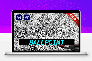 中文汉化-AE/PR圆珠笔手绘素描效果插件 Ballpoint V1.0
