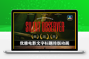 达芬奇模板|51种简约优雅电影文字标题封面设计排版动画 Film Titles