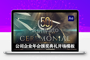 AE模板|高端公司企业年会颁奖典礼活动开场片头 Award Ceremony