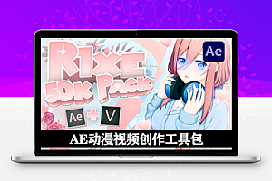 AE动漫视频特效创作工具包 含视频素材/模板/预设/音效/字体 Payhip – R1XE 50K PACK