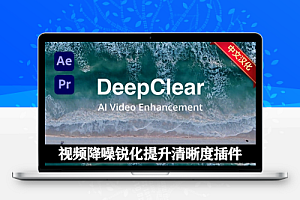 中文汉化-AE/PR插件|AI智能视频降噪锐化提升清晰度插件 DeepClear v1.0 Win/Mac