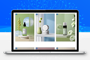 国外高端美妆品牌提案PSD样机百款模板