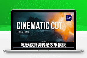 AE模板|电影感剪切转场效果 Cinematic Cut Transitions for After Effects