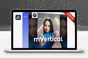 中文汉化-达芬奇插件|竖屏视频背景虚化模糊效果 MotionVFX – mVertical