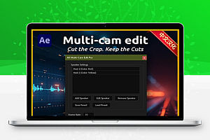 中文汉化-AE多机位剪辑自动化脚本 Multi-Cam Edit Pro for After Effects V1.0 + 使用教程