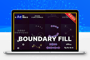 中文汉化-AE文字边界填充特效插件 Boundary Fill V2.2.0 Win