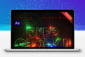 中文汉化-全新AE高级辉光发光效果插件 Deep Glow 2 V1.1.0 Win/Mac