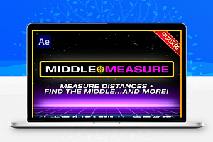 中文汉化-AE脚本|测量中心点距离联动动画生成器 Middle Measure v1.0 + 使用教程