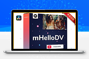 中文汉化-达芬奇插件|简约文字标题字幕动画预设 MotionVFX – mHelloDV