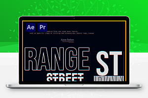 AE/PR模板|时尚动感视频开场(含音乐素材) Dynamic Fashion Vlog