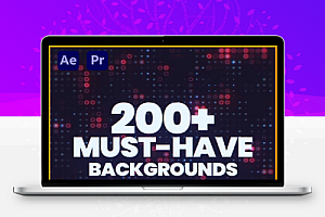 AE/PR模板|200+高质量动态背景动画素材合集 Backgrounds