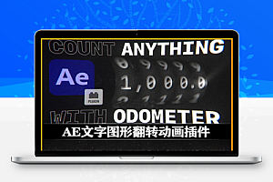 中文汉化-AE文字图形翻转动画插件 Odometer V1.2 Win/Mac + 使用教程