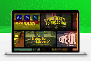 AE/PR/PS模板|30款复古电影标题动画 Pixflow – Animated Vintage Movie Titles