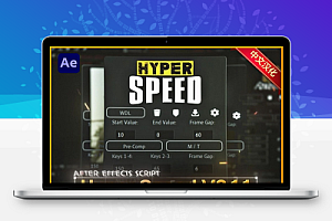 中文汉化-AE多功能高效创作必备脚本 Hyper speed V2.1.1 + 使用教程