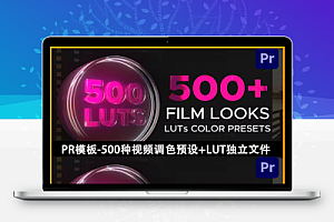 PR模板-500种视频调色预设+LUT独立文件 LUTs Color Presets for Premiere Pro