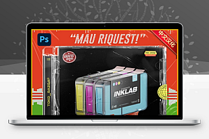 中文汉化-PS插件|油墨丝网印刷版画彩色半调质感效果生成器 BLKMARKET – nklab XL v1.0.3