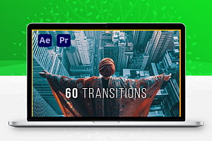 AE/PR模板|炫酷定格抠像卡点转场模板 Unfold Transitions for After Effects