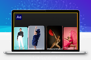 AE模板|3D旋转轮播展示动画 Modern Carousel Display