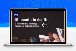 AE模板|创意三维空间多屏幻灯片开场动画 3D Space Multiscreen Opener