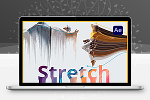 中文汉化-AE插件|蒙版像素拉伸变形拖尾视觉特效 Stretch v1.0a Win/Mac