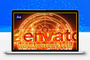 AE模板|奇幻魔法阵能量标志LOGO动画 Magical Logo Reveal