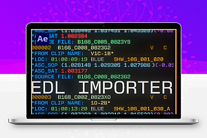 AE脚本|一键导入剪辑序列EDL文件工具 EDL Importer V1.0 + 使用教程
