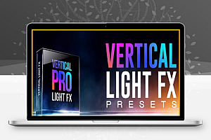 PR/达芬奇模板|竖屏镜头光晕漏光光效转场特效预设 Vertical Light FX & Transitions