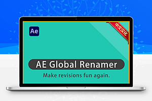 中文汉化-AE图层批量重命名脚本 AE Global Renamer v2.6.1 + 使用教程