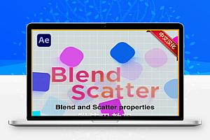 中文汉化-AE图层混合和散布属性脚本 Blend Scatter v1.6 + 使用教程