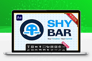 中文汉化-AE时间线图层动画快捷高效管理控制脚本 Shy Bar v1.1.1