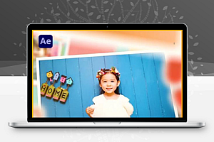 AE模板|欢乐儿童动态相册幻灯片动画 Kids Colorful Photo Slideshow