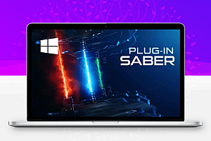 中文汉化AE插件-能量激光描边光效光晕特效插件 Video Copilot Saber 1.0.40 Win
