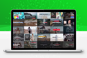 中文汉化-FCPX插件|30种现代时尚文字大标题排版设计动画 Essential Titles V.2 汉化版+ 使用教程