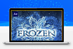 AE模板|冬季冰雪奇缘主题标题开场动画 Frozen – Winter Titles Opener