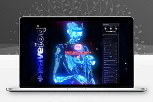 中文汉化-PS复古像素CRT显示数字电路弯曲扭曲故障模糊辉光特效插件 bangingjoints – Waveloq v1.0.4 Win/Mac
