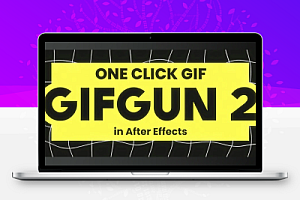 中文汉化-AE软件一键快速输出GIF动图格式脚本 GifGun v2.0.18 汉化版