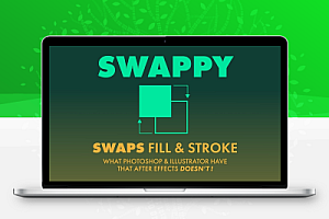 中文汉化-AE脚本图形填充描边交换工具 Swappy v1.0 +使用教程