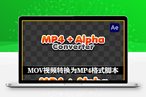 AE脚本|批量将透明背景视频转换为MP4格式工具 MP4 + Alpha Converter v1.4.0 + 使用教程