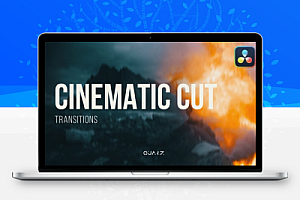 【达芬奇模板】100种好莱坞电影级镜头切割光效遮罩视频转场动画预设 Cinematic Cut Transitions for Davinci Resolve