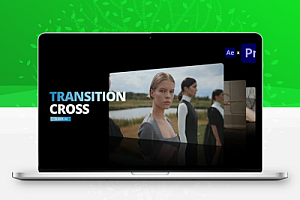 AE/PR婚礼旅拍作品集照片视频相册推拉滑动展示动画模板预设Transitions – Cross Transitions
