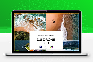 大疆无人机航拍视频电影级色彩分级滤镜LUTs调色预设 DJI Drone LUTs Color Grading For Video