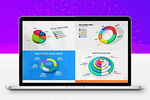 AE模板|三维饼状图图表统计动画制作工具 3D Pie Charts Maker