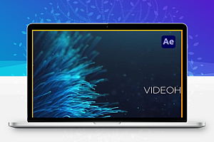 AE模板|两套梦幻蓝色粒子线条标题片头动画 Cinematic Aqua Particles 1&2