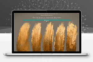 416种PS油画和丙烯酸艺术画笔合集