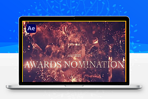 AE模板|奢华颁奖典礼金色粒子荣耀标题动画 Luxury Awards Titles