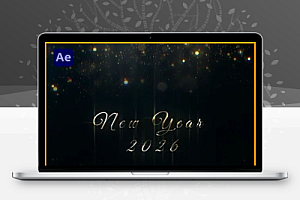 AE模板|梦幻粒子开场标题动画 Merry Christmas Opener